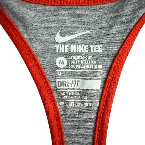 Nike Women's Gray and Orange Florida Tank Top size M - Picture 3 of 4